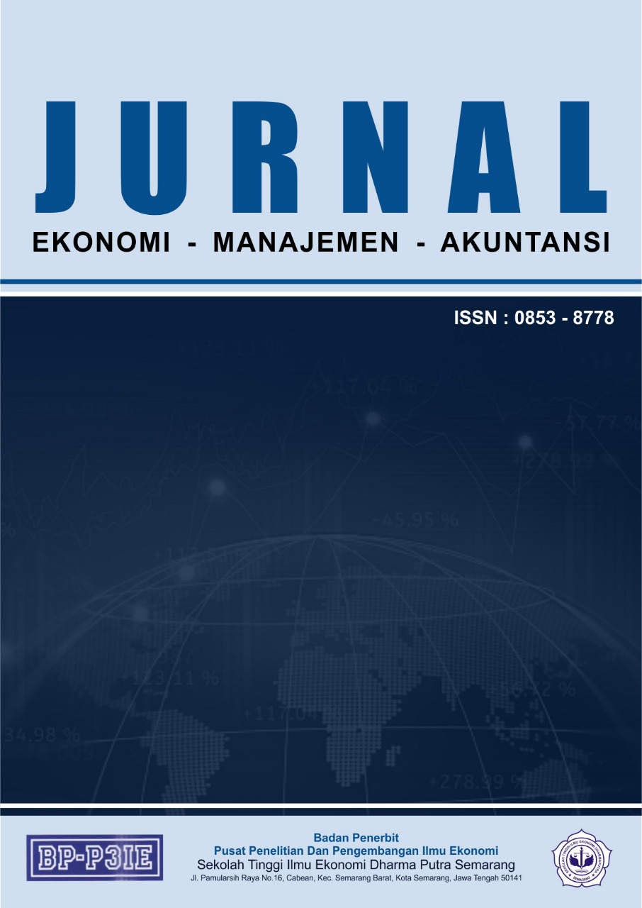 					View Vol. 29 No. 2 (2023): JURNAL EKONOMI MANAJEMEN AKUNTANSI
				